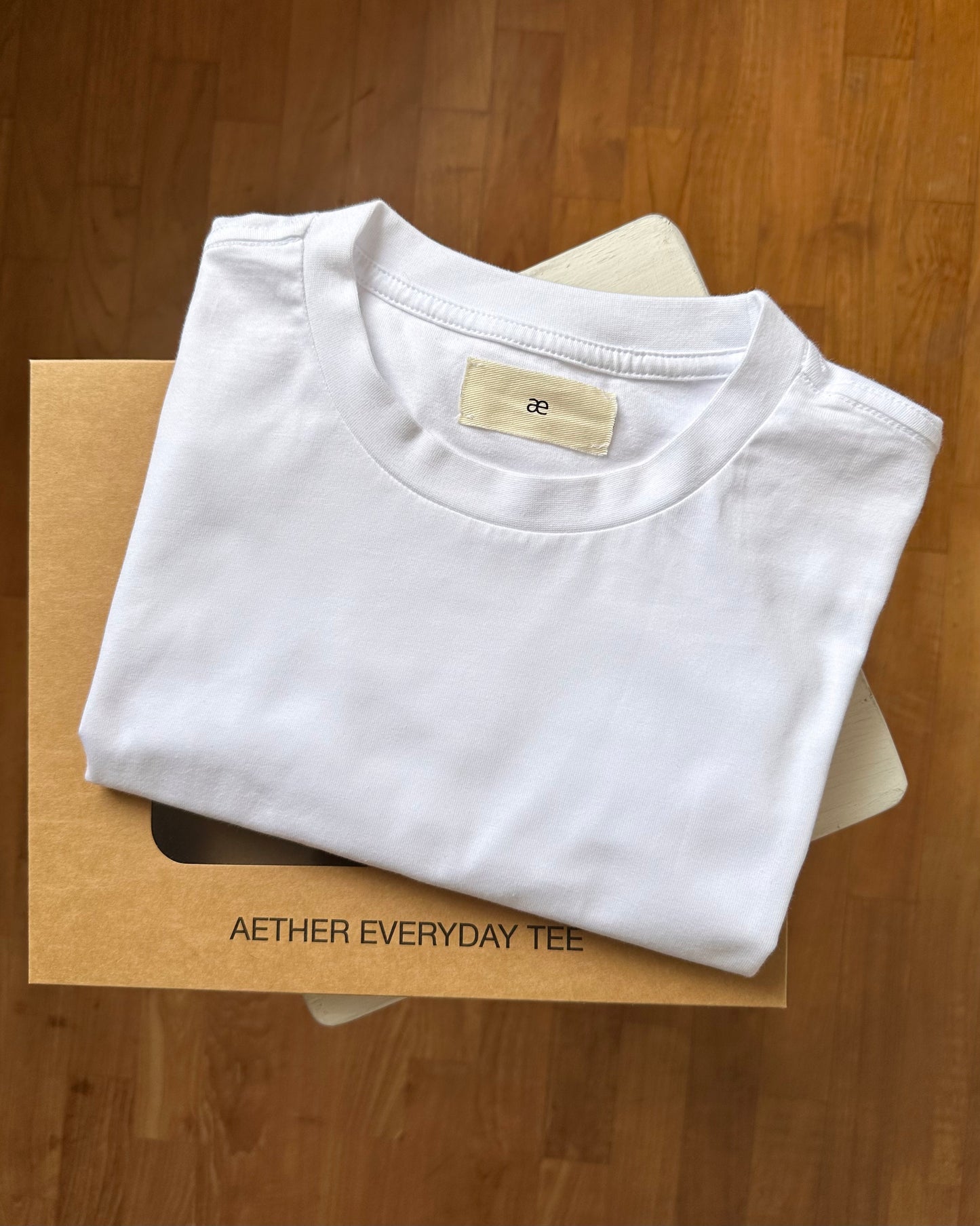 Everyday White Cotton Single Stitch Tee