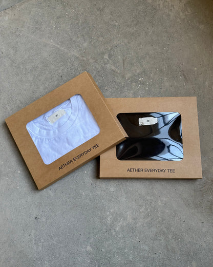 Everyday White Slub Cotton Single Stitch Tee