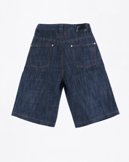 INDIGO SELVEDGE RAW DENIM JORTS
