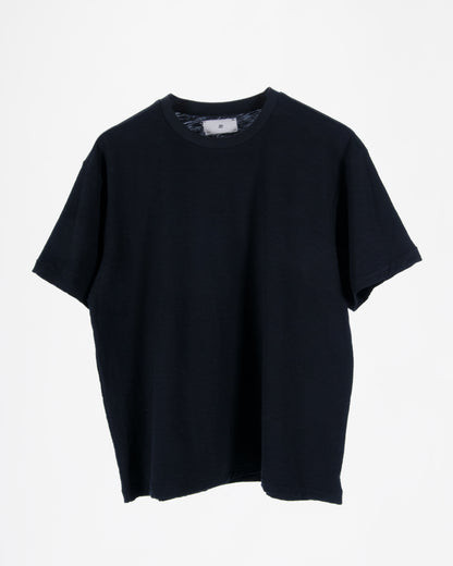 Everyday Black Slub Cotton Single Stitch Tee