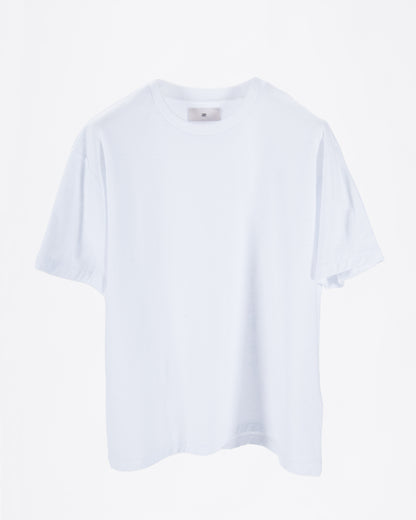 Everyday White Slub Cotton Single Stitch Tee