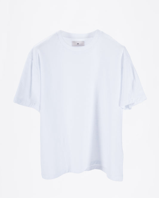 Everyday White Slub Cotton Single Stitch Tee