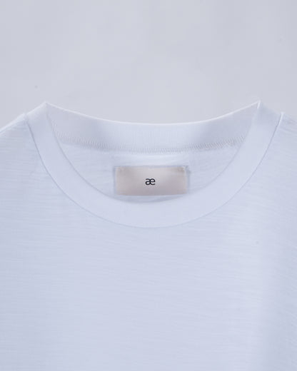 Everyday White Slub Cotton Single Stitch Tee