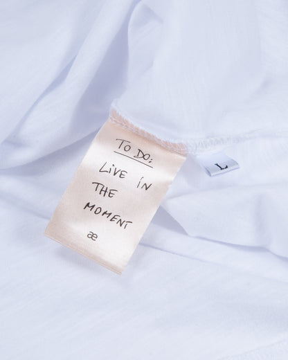 Everyday White Slub Cotton Single Stitch Tee