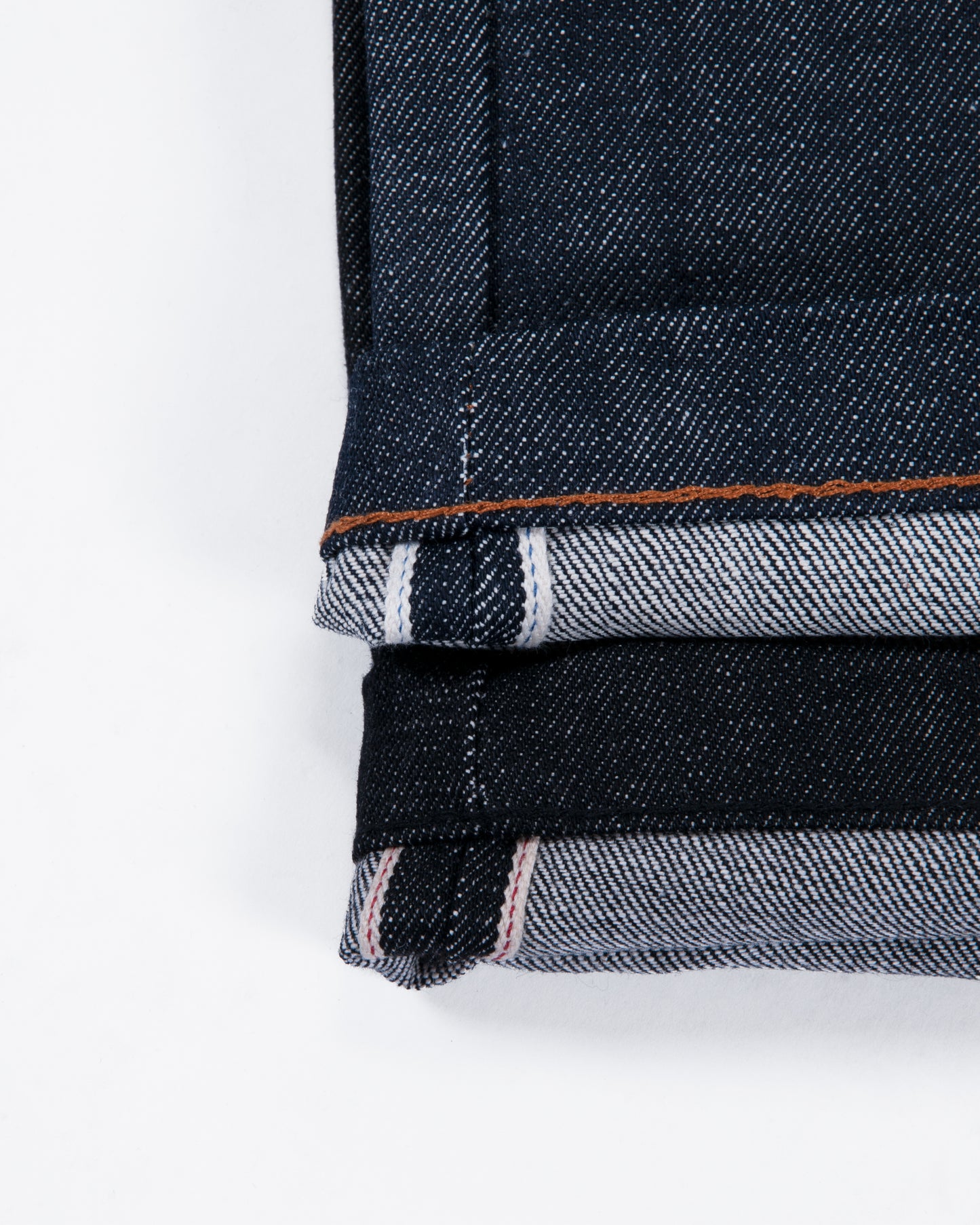 INDIGO SELVEDGE RAW DENIM JORTS