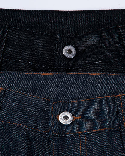 INDIGO SELVEDGE RAW DENIM JORTS