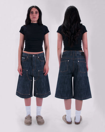 INDIGO SELVEDGE RAW DENIM JORTS
