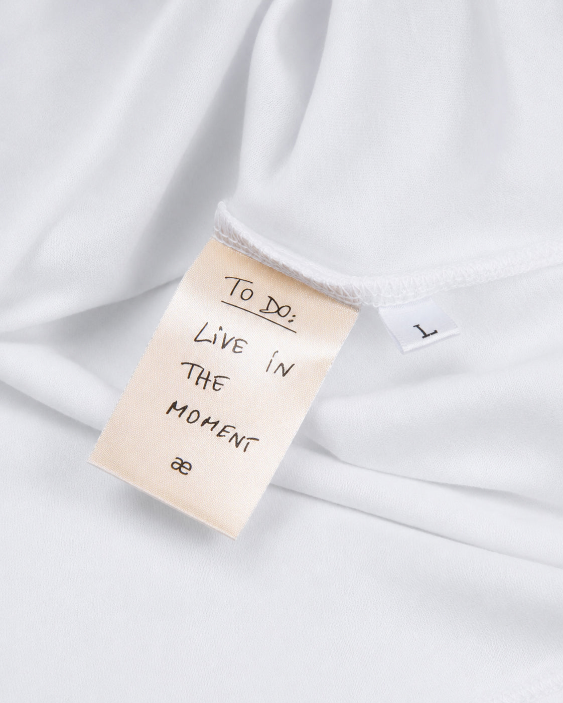 Everyday White Cotton Single Stitch Tee
