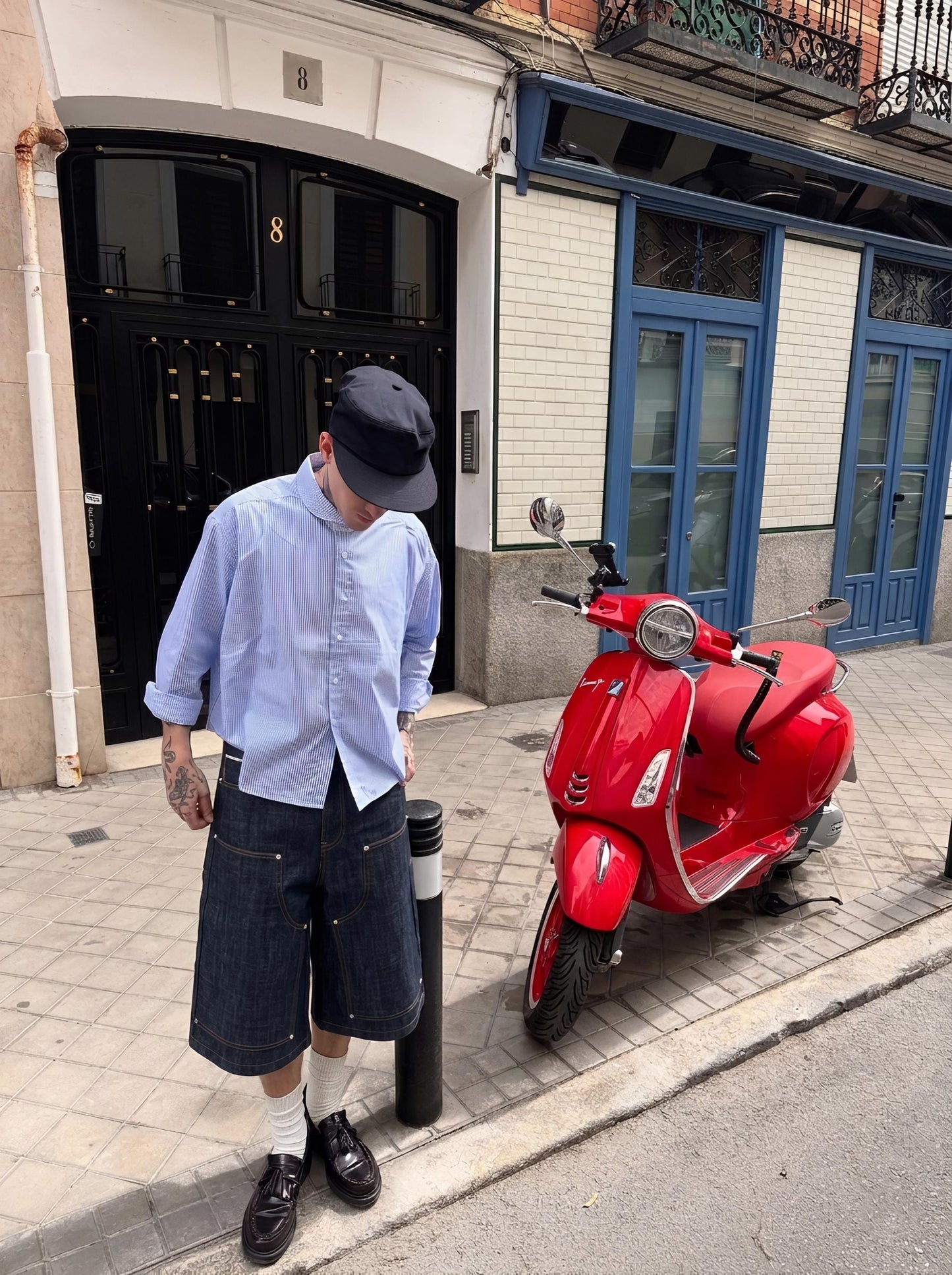 INDIGO SELVEDGE RAW DENIM JORTS